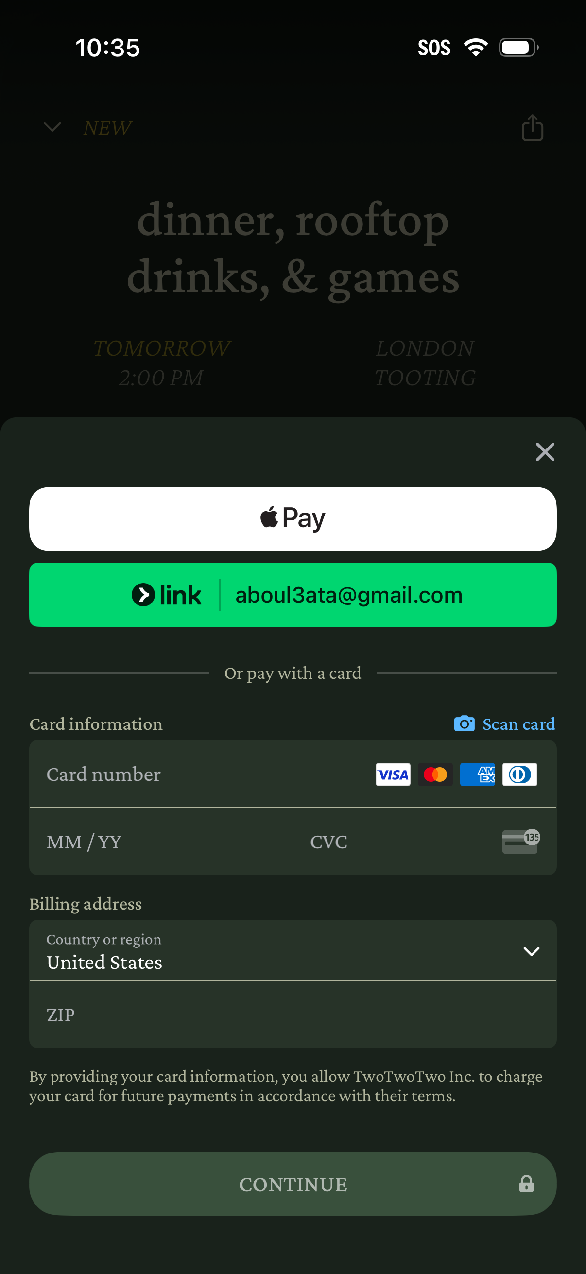 222 checkout screenshot
